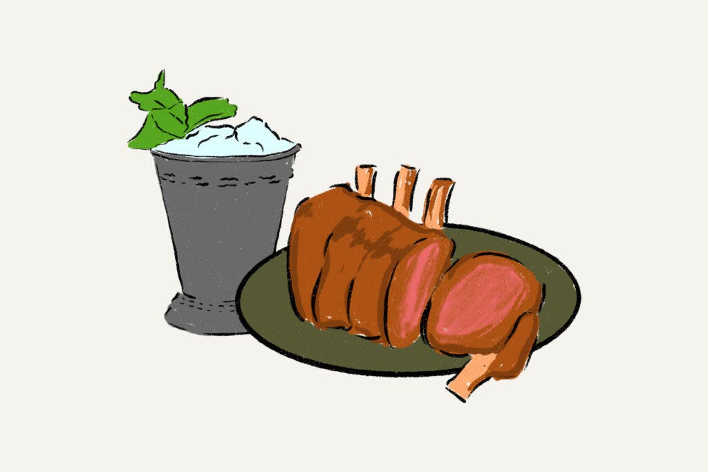 Mint Julep Roast Lamb