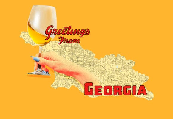 Georgia wine map