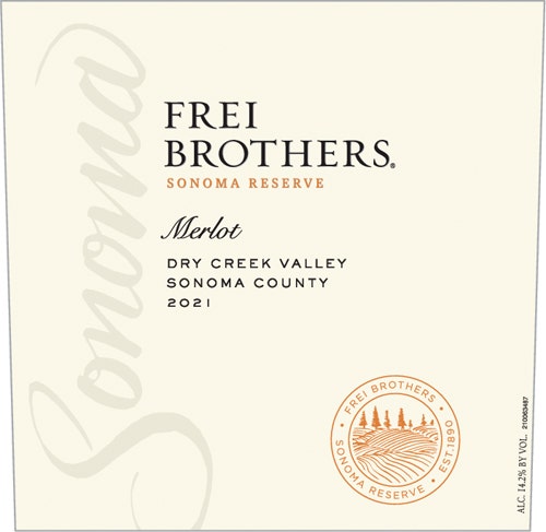 Frei Brothers 2021 Sonoma Reserve Merlot (Dry Creek Valley)