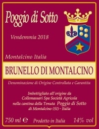 Poggio di Sotto 2018 Sangiovese (Brunello di Montalcino)