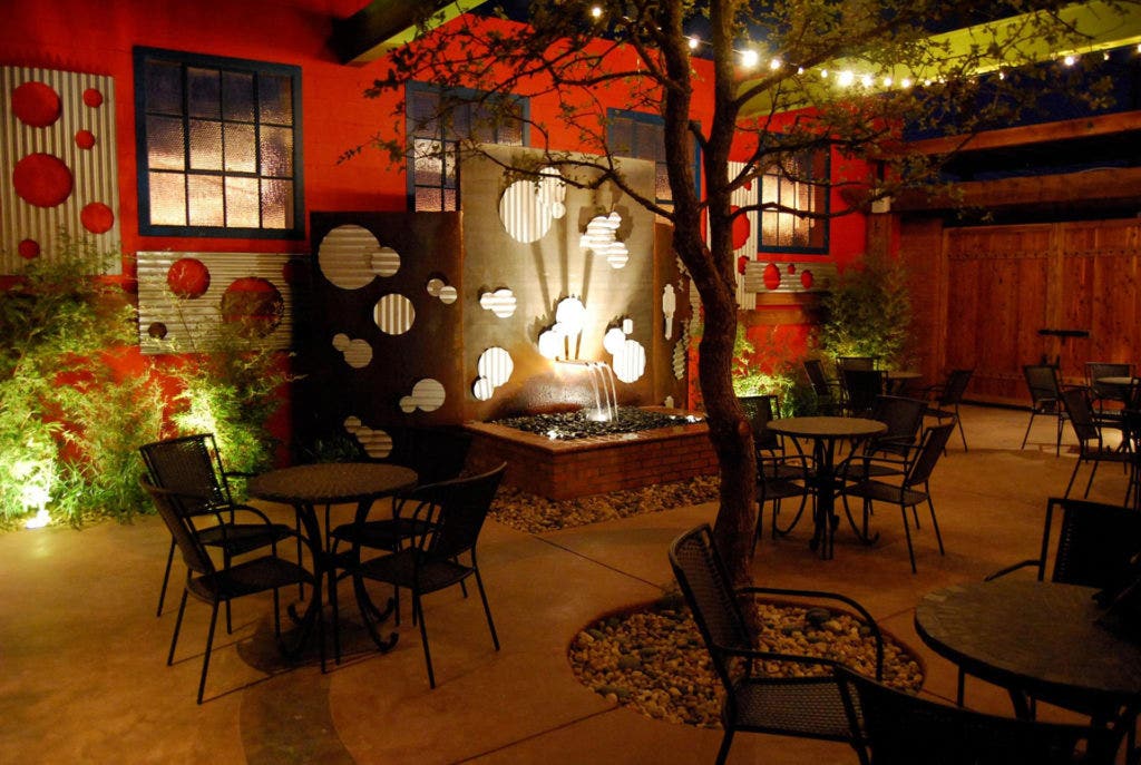 The courtyard at McPherson Cellars